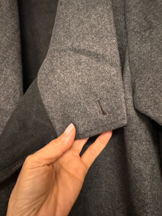 Nwt / J. Jill Gray Draped Open-Front Trench super soft Coat - Picture 8 of 10